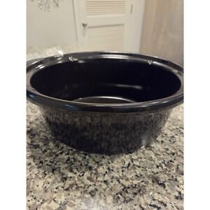 6 Qt Oval Replacement Black Ceramic Insert Came From Kitchensmith By Bella